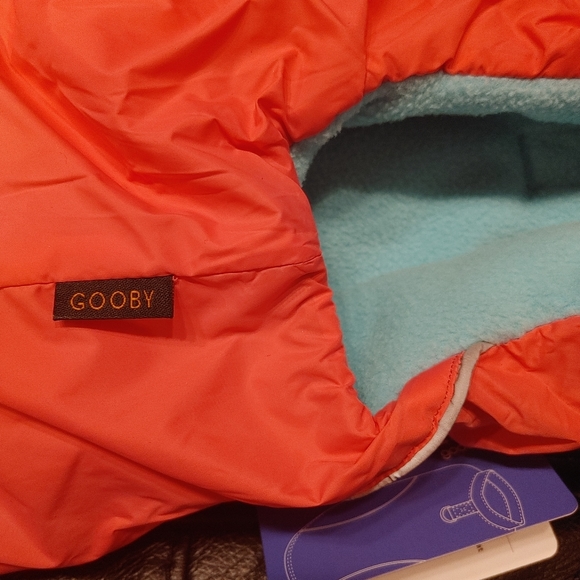 Dog puffer Jacket Hot pink/Teal Fleece - Picture 4 of 7